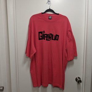 Marithe Francois Girbaud Velvet Logo Hot Pink T Shirt Streetwear Hypebeast XXXL